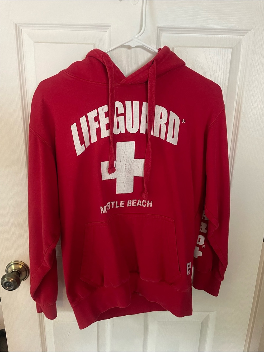 Red Lifeguard Myrtle Beach Pullover Hoodie